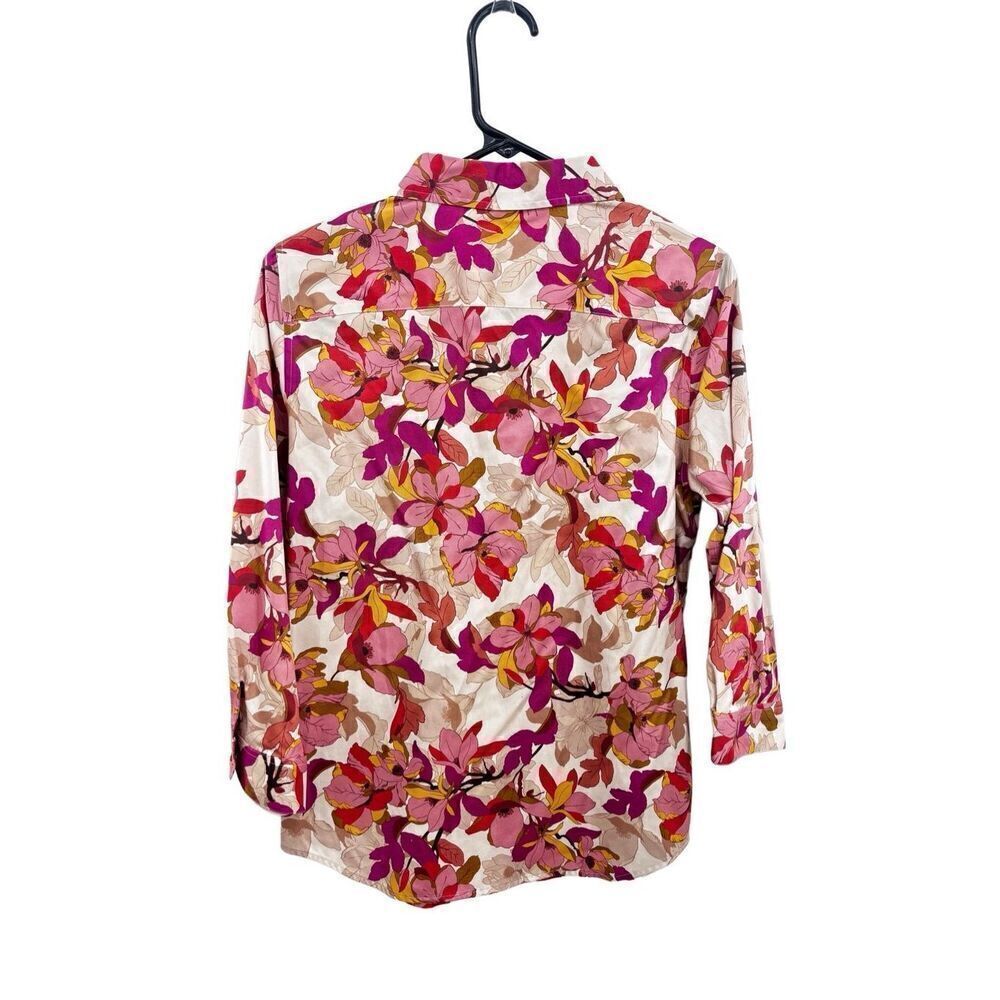 Cold water creek long sleeve floral button up